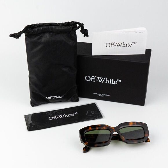 Off-White CHARLOTTE Women Sunglasses Havana Green Rectangle OERI138 CHARLOTTE main image 6